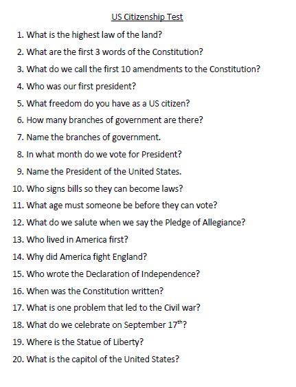 Explore Civics Flashcards Easy-to-use downloadable flash cards containing each of the potential 100 civics (history and government) questions and answers. . Us citizenship test in spanish pdf
